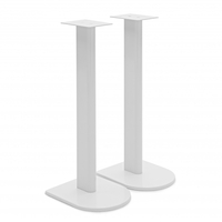Fisual Uno Speaker Floor Stands 750mm Gloss White (Pair)