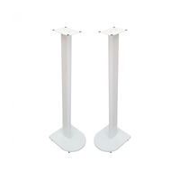 Fisual Uno Speaker Floor Stands 750mm Matte White (Pair)