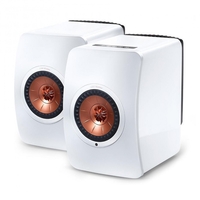 KEF LS50W Gloss White Wireless Speakers (Pair) - Ex Demo
