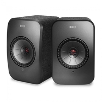 KEF LSX Black Wireless Bookshelf Speakers (Pair) - Nearly New