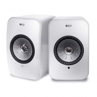 KEF LSX Gloss White Wireless Bookshelf Speakers (Pair)