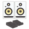KRK ROKIT RP7 G4 Studio Monitors Pair with Isolation Pads White
