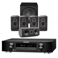 Marantz NR1711 AV Receiver Black & Diamond 5.1 Package Black