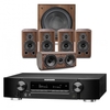 Marantz NR1711 AV Receiver Black & Diamond 5.1 Package Walnut