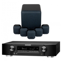 Marantz NR1711 AV Receiver Black & MASS 5.1 Speaker Package Black