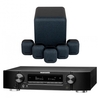 Marantz NR1711 AV Receiver Black & MASS 5.1 Speaker Package Black