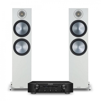 Marantz PM6007 Black & Monitor Audio Bronze 500 Grey Hi-Fi Bundle