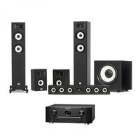 Marantz SR6015 AV Receiver & JBL Stage A170 5.1 Black Speaker Package