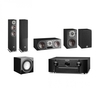 Marantz SR6015 Black & Dali Oberon 5 5.1 Speaker Package Black