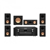 Marantz SR6015 Black & Klipsch R-50M 5.1 Speaker Package Black