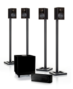 Monitor Audio Radius R90HD10 AV Speaker Package - Piano Black