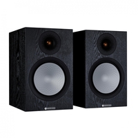 Monitor Audio Silver 100 7G Black Oak Bookshelf Speakers (Pair) - Nearly New