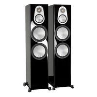 Monitor Audio Silver 500 Gloss Black Floorstanding Speakers (Pair)