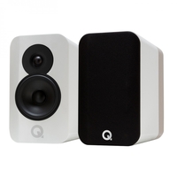 Q Acoustics Concept 300 Bookshelf Speaker (Pair) Gloss White / Oak