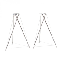Q Acoustics Concept 300 Silver Tripod Speaker Stands (Pair)