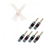 QED Bi-Wire Speaker Cable w/4S to 2A Metal Airloc Banana 5m