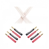 QED Performance Bi-Wire Speaker Cable w/4 Fisual Surefix Banana 1m