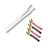 QED Profile 42 Strand White Speaker Cable w/Fisual Surefix Spade10m