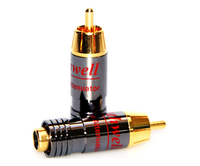 Rothwell In-Line RCA Attenuators -20dB For Source Device (Pair)