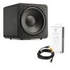 SVS SB1000 Black Ash Subwoofer with QED Connect Subwoofer Cable 3m
