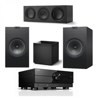 Yamaha RX-A2A AV Receiver & KEF Q Series 3.1 Speaker Package Black