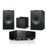 Yamaha RX-A2A AV Receiver & KEF Q350 2.1 Speaker Package Black