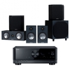 Yamaha RX-V4A AV Receiver & Bronze 50 5.1 Speaker Package Black