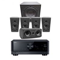 Yamaha RX-V4A AV Receiver & Diamond 5.1 Speaker Package Carbon