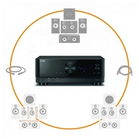 Yamaha RX-V6A AV Receiver & Bowers & Wilkins 606/607 S3 5.1 Package