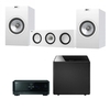 Yamaha RX-V6A AV Receiver & KEF Q Series 3.1 Speaker Package White