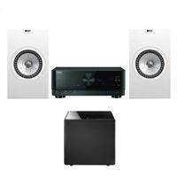 Yamaha RX-V6A AV Receiver & KEF Q150 2.1 Speaker Package White