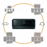 Yamaha RX-V6A AV Receiver & Wharfedale Diamond 9.1 Speaker Package