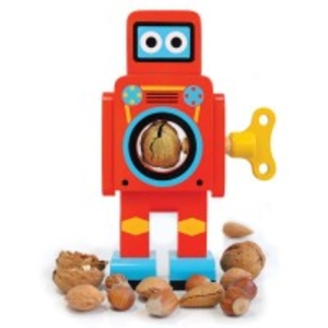 Retro Wooden Robot Nut Cracker