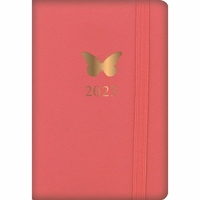 Butterfly Leatherette A7 Diary 2023