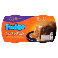 Cadbury Fudge Sponge Pudding 2 Pack