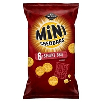 Mini Cheddars BBQ Flavour 6 Pack