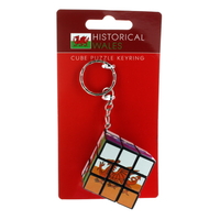 Welsh Dragon Puzzle Cube Keyring