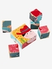 9-Cube Puzzle with Characters red medium 2 color/multicol