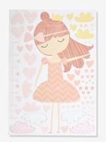 Adhesive Measuring Tape,  Princess pink light solid with design