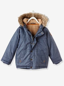 Boys Chambray Effect Parka