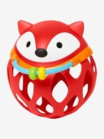 Explore & More Roll-Around Fox Rattle,  by SKIP HOP red bright solid with desig