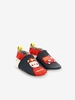 Fireman Soft Soles Booties,  by Robeez© blue medium solid with design