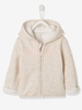 Fleece Jacket,  with Zip,  for Baby Girls beige medium mixed color