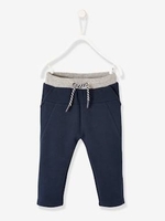 Fleece Trousers for Baby Boys blue dark solid