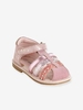 Girls Closed-Toe Sandals white medium solid with design