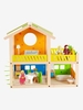 HAPE Wooden House orange medium solid with desig