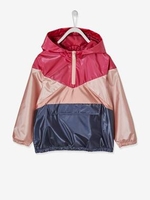 Hooded Sports Windcheater,  Colourblock Effect,  for Girls red/multi