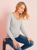 Maternity Jumper with a Bow on the Back grey medium mixed color