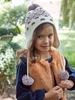 Oeko Tex® Jacquard Knit Beanie + Snood + Gloves Set for Girls beige