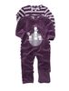 Pack of 2 Babys Unisex Velvet Sleepsuits